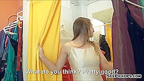 Pretty Czech girl Taylor Sands boned in change room for cash Pretty Czech girl Taylor Sands boned in change room for cash