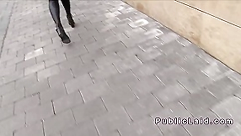 Czech amateur from public banged in hotel room