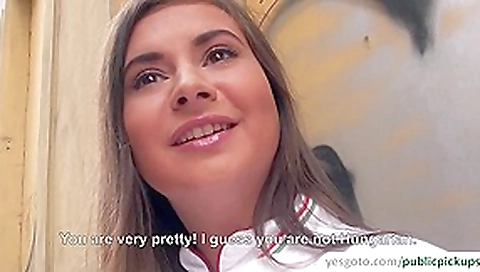 Hot and sexy Russian girl gets picked up in public and fucked for cash