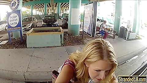 teen 18+ Dixie gives road head and screwed by stranger dude