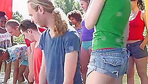 Nude battle between friends