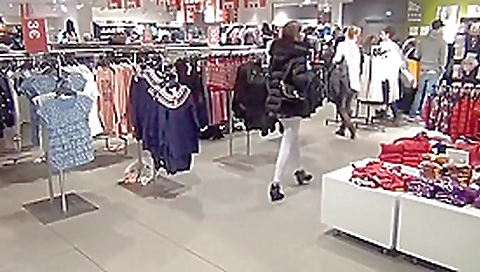 hot amateur fucks anal in changing room - facial