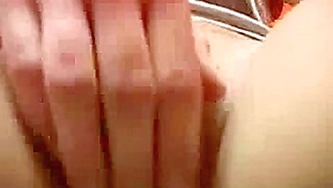 Blonde toilet masturbation