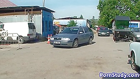 Nudist fetish eurobabe teases mechanics Nudist fetish eurobabe teases mechanics