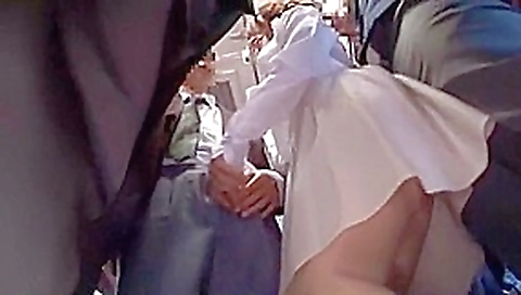 Hottest Japanese chick Miwako Yamamoto, Misa Yuuki, Marina Matsumoto in Fabulous Blowjob, Stockings JAV scene