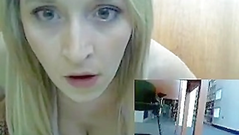 Girl Publicly Playing With Herself In Library