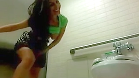Public bathroom flashing