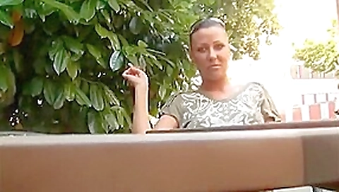 Hot woman gets fucked in public.