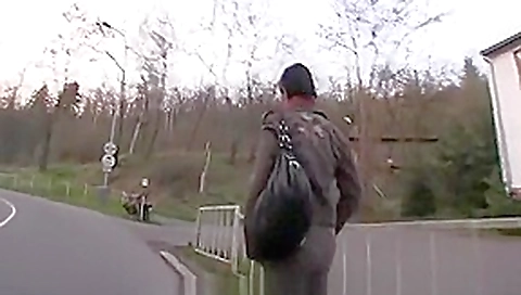 PublicAgent Tall and Skinny model hopeful takes cock outdoors