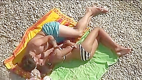 Incredible amateur Blonde, Beach sex video