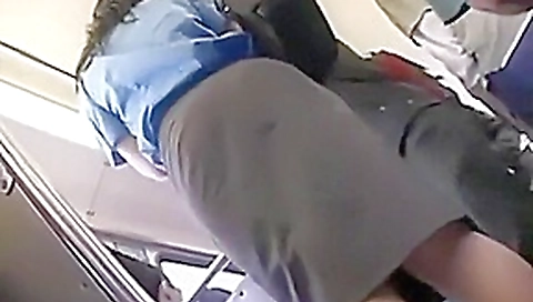 Stephanie got faciel with vibrator in her pussy on the bus