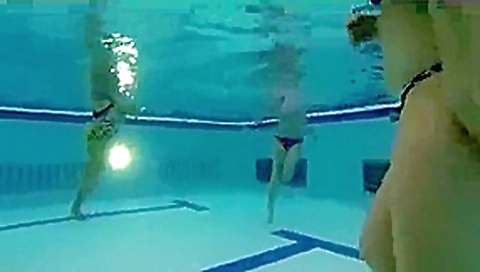 Handjob and Blowjob--Underwater