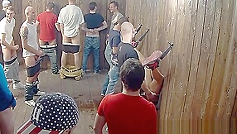 Crazy glory hole action in the Czech Republic Crazy glory hole action in the Czech Republic