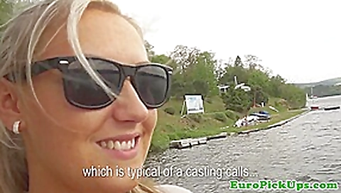 Bigtitted euro pulled outdoors and jizzed on Bigtitted euro pulled outdoors and jizzed on