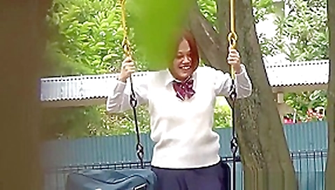 Embarrassed Asian Peeing
