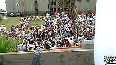 MTV Spring Break Beach Party Girls Dancing Slutty and Flashing Their Tits - SpringbreakLife