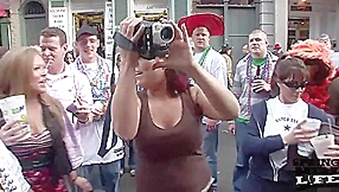 Mardi Gras Party Girls Flashing in Public - SpringbreakLife