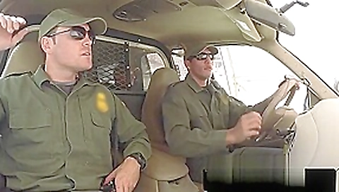 teen 18+ Gets Mouth Filled By Border Guard Schlong