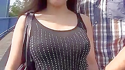 Asian girl in german public