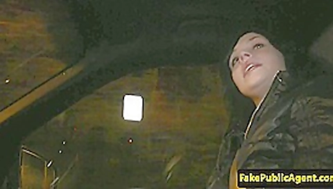 Fucked czech hitchhiker jizzed on ass in car