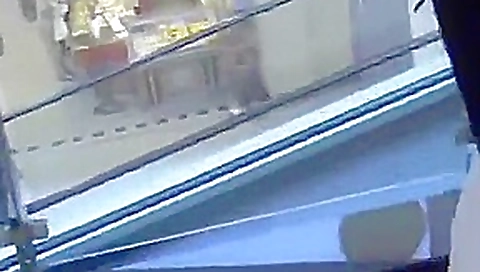 Slut sucks and fucks in mall changing room