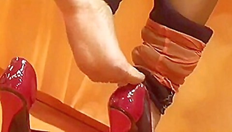 Candid Lady Sexy Shoeplay High Heels Candid Lady Sexy Shoeplay High Heels