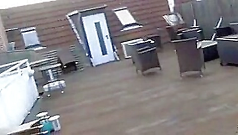 Quicky with hot babe on the balcony