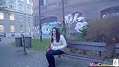 Four amateur girls fucking on public