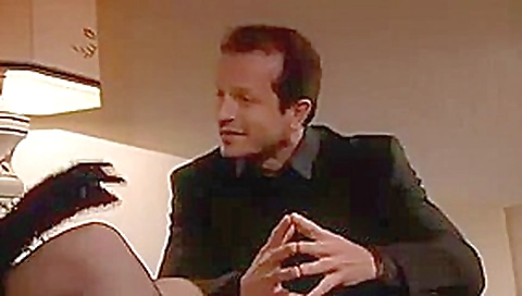 Italian mature in black lingerie