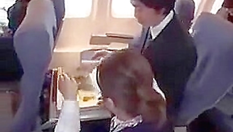 japanese stewardess handjob 3