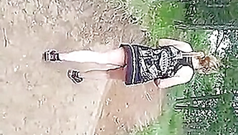 Wife flashing everything at White Ranch Open Space. Golden Gate Canyon State Park.