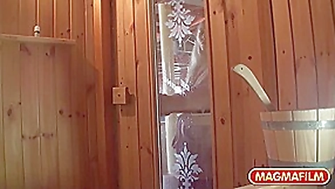 German teen 18+ in the sauna German teen 18+ in the sauna