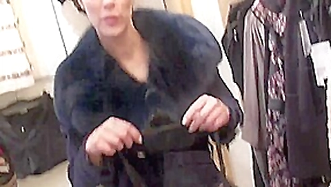 Two hot german girls strapon in public changing room Two hot german girls strapon in public changing room