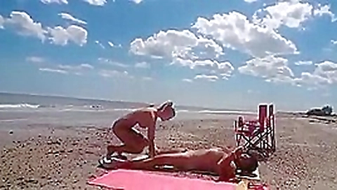 Strangers at the beach