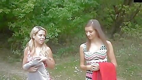 Having fun with 2 college girl