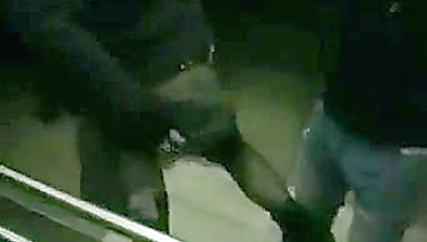 College girl GF public BJ elevator