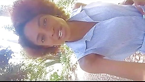 Pussy play in the forest