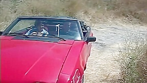 Redhead Kali Stylz Fucks Man In His Convertible