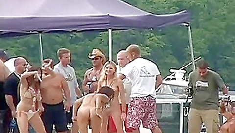 Hot Chicks Getting Naked & Wild On Boat Hot Chicks Getting Naked & Wild On Boat