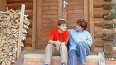 Con el amigo del sobrino