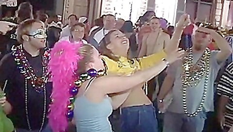 Mardi Gras Flashers Love To Be Touched