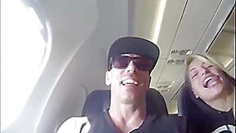 Sexy hot best blowjob in a airplane