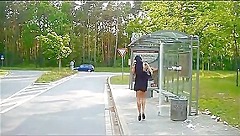 Deodorant stick pussy insertion in public