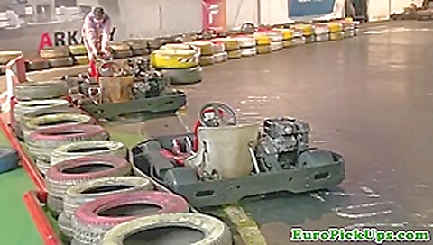 Real pulled euro fingered in pussy for cash