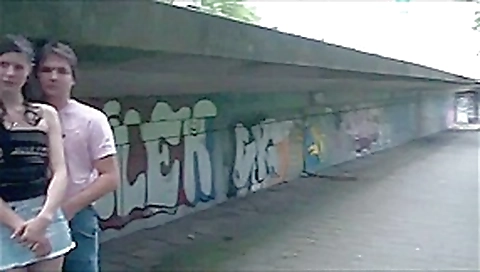 Public sex - street ramp