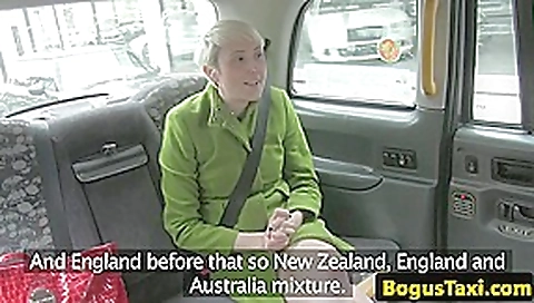 Taxi amateur taken for ride on cabbies cock