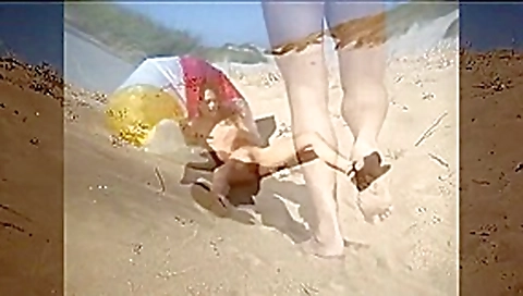 Walking Behind The Beach