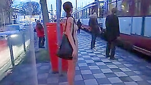 Hottest amateur Exhibitionism, Bus porn scene