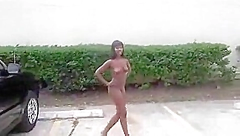 Horny homemade Black and Ebony, Public adult movie