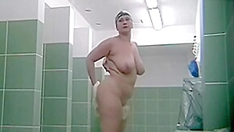 Group amateurs spied in a public shower Group amateurs spied in a public shower